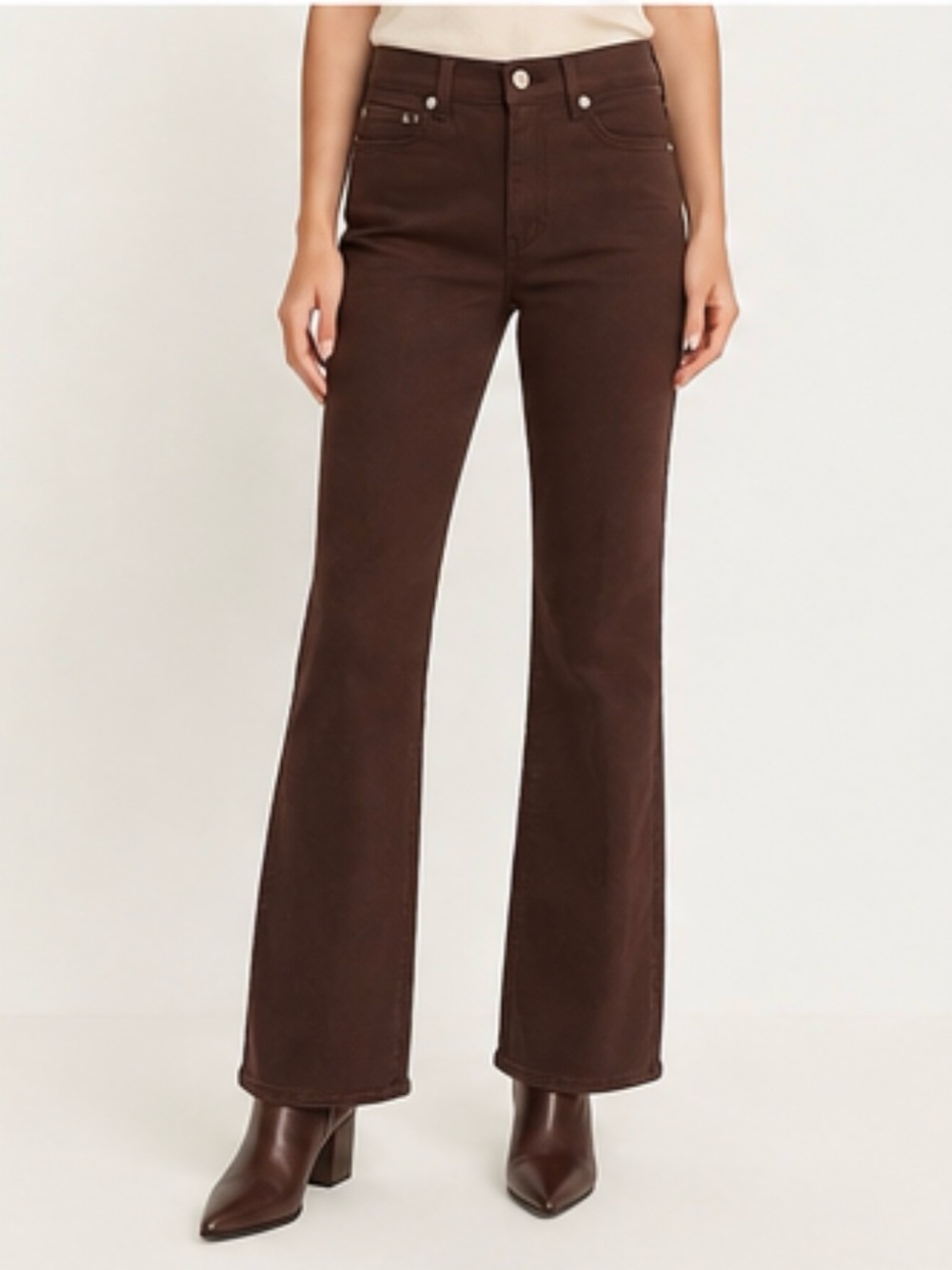 High-Rise Chocolate Flare Jeans
